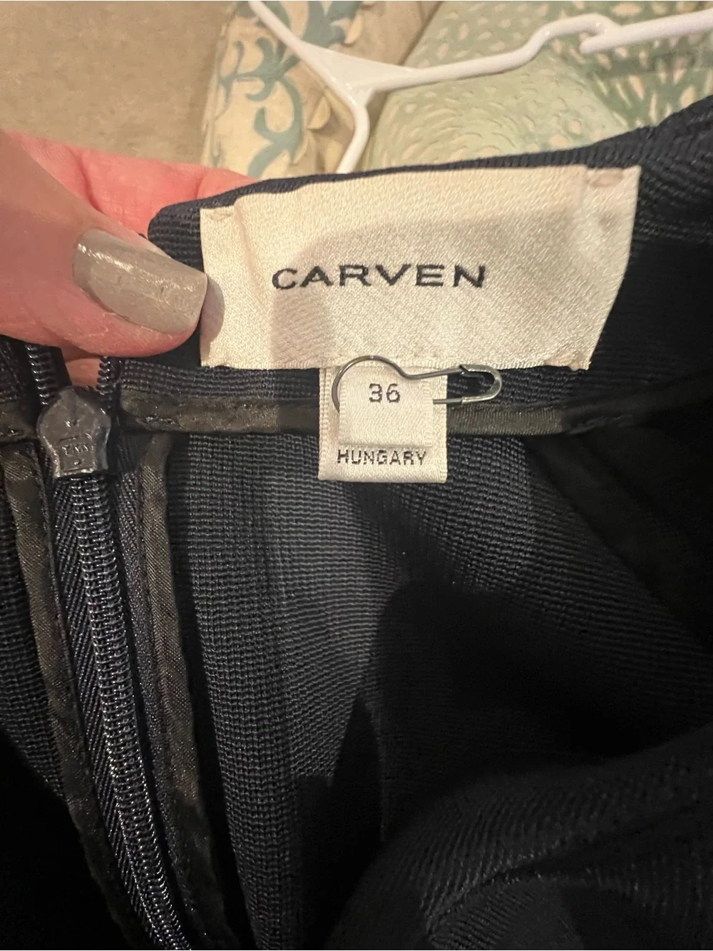 Carven Navy Flutter Sleeve Top - Picture 9 of 11